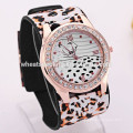 Leopard printing vogue women bangle watch